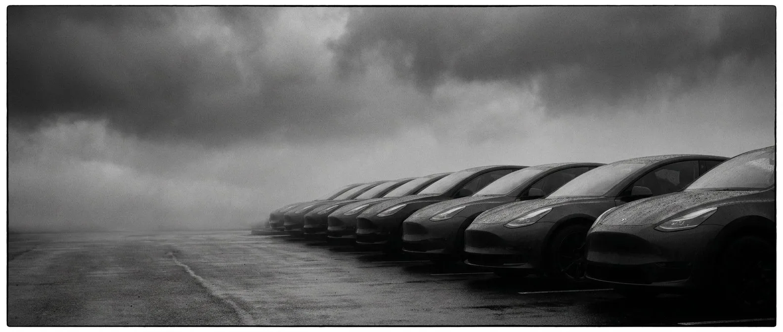 Used electric SUVs lined up on a forecourt for comparison before purchase